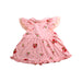 A Pink Short Sleeve Dresses from Chickeeduck in size 12-18M for girl. (Back View)