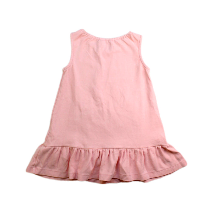 A Pink Sleeveless Dresses from Momonittu in size 12-18M for girl. (Back View)