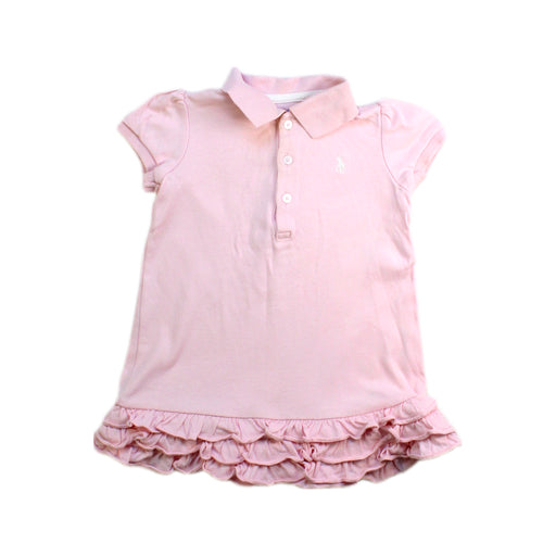 A Pink Short Sleeve Dresses from Ralph Lauren in size 6-12M for girl. (Front View)