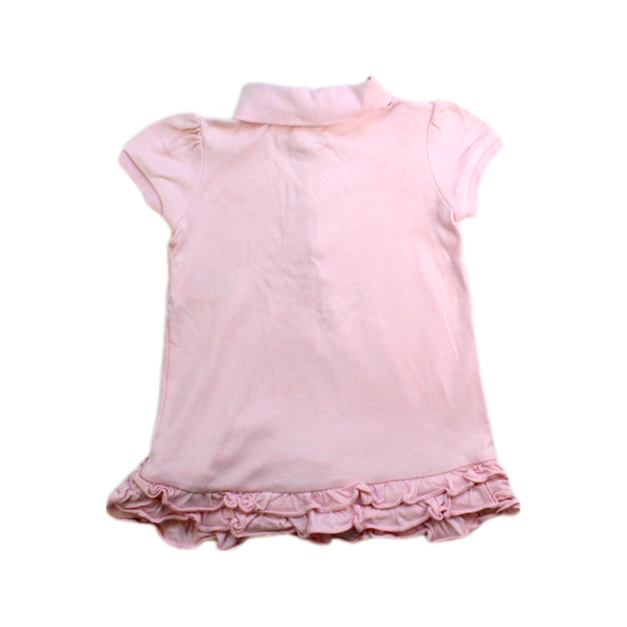 A Pink Short Sleeve Dresses from Ralph Lauren in size 6-12M for girl. (Back View)