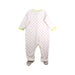 A White Onesies from Petit Bateau in size 6-12M for girl. (Back View)