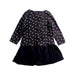 A Navy Long Sleeve Dresses from Petit Bateau in size 6-12M for girl. (Back View)
