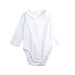 A White Long Sleeve Bodysuits from Jacadi in size 6-12M for boy. (Front View)
