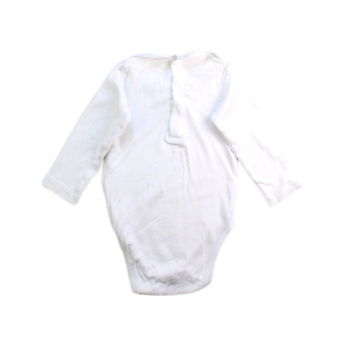 A White Long Sleeve Bodysuits from Jacadi in size 6-12M for boy. (Back View)
