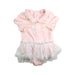 A Pink Short Sleeve Rompers from Nicholas & Bears in size 6-12M for girl. (Front View)