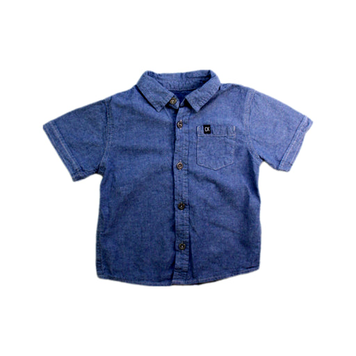 A Blue Short Sleeve Shirts from Calvin Klein in size 18-24M for boy. (Front View)