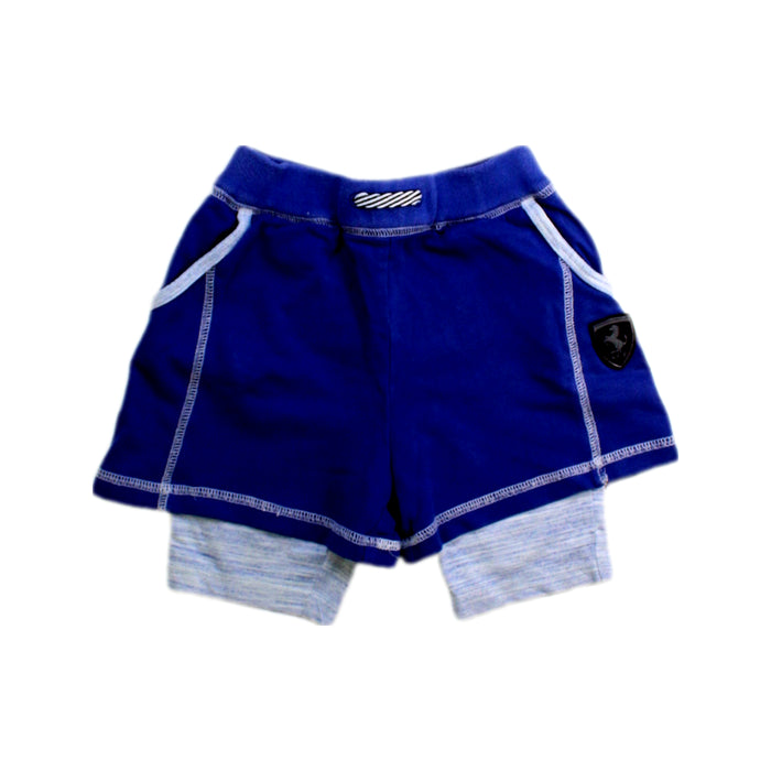 A Blue Shorts from Ferrari in size 18-24M for boy. (Front View)