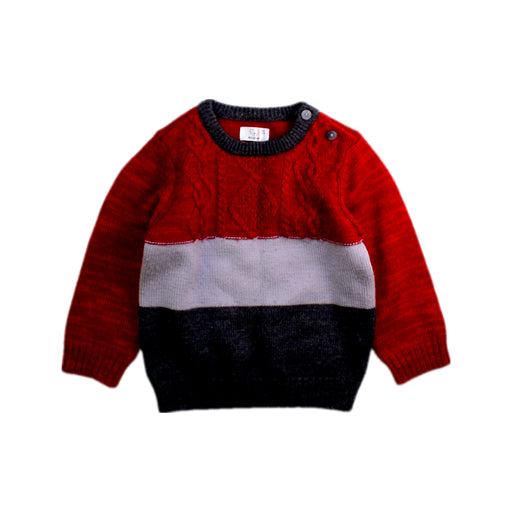 A Red Knit Sweaters from Kingkow in size 12-18M for boy. (Front View)