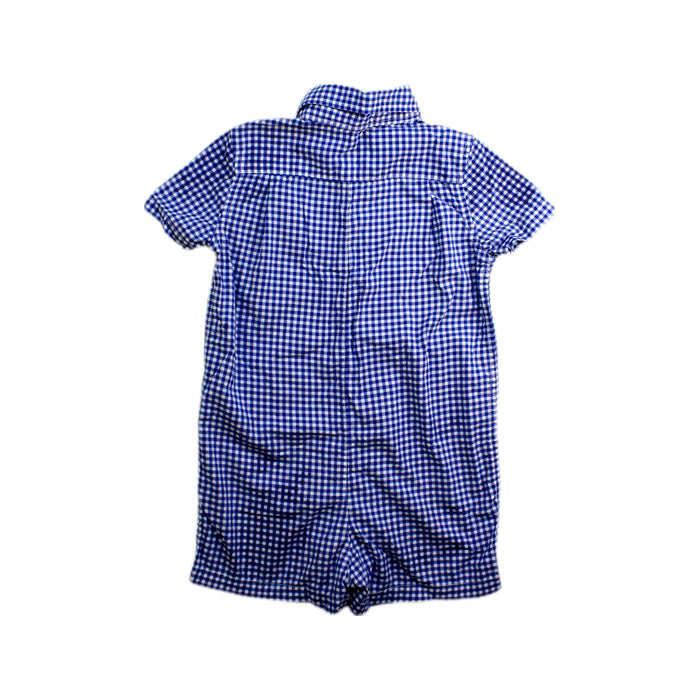 A Blue Short Sleeve Rompers from Ralph Lauren in size 6-12M for boy. (Back View)