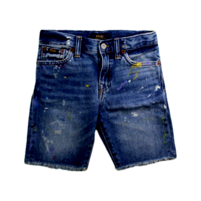A Blue Shorts from Polo Ralph Lauren in size 5T for boy. (Front View)