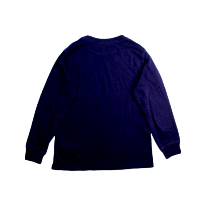 A Navy Long Sleeve T Shirts from Polo Ralph Lauren in size 5T for boy. (Back View)