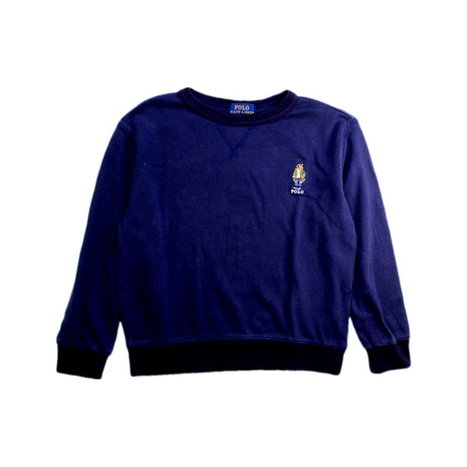 A Navy Crewneck Sweatshirts from Polo Ralph Lauren in size 5T for boy. (Front View)