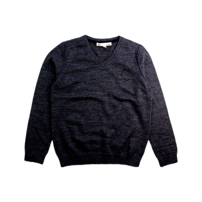 A Navy Knit Sweaters from Bonpoint in size 8Y for boy. (Front View)