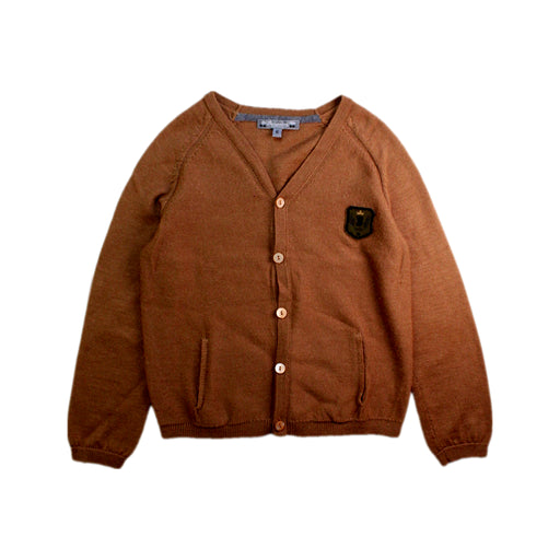 A Brown Cardigans from Bonpoint in size 6T for boy. (Front View)