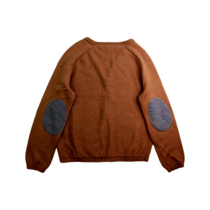 A Brown Cardigans from Bonpoint in size 6T for boy. (Back View)