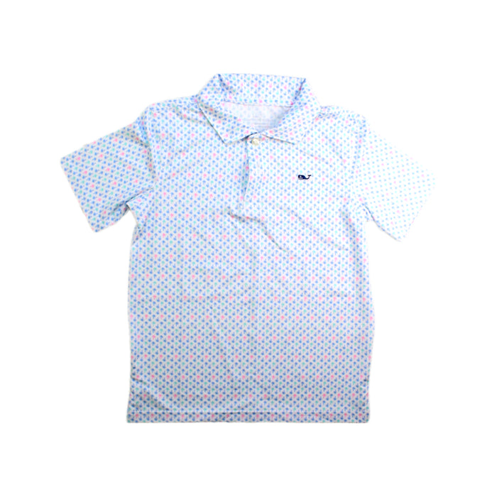 A Multicolour Short Sleeve Polos from Vineyard Vines in size 5T for boy. (Front View)