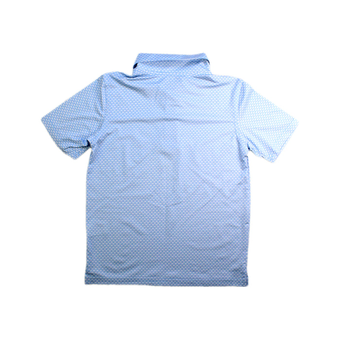 A Blue Short Sleeve Polos from Vineyard Vines in size 5T for boy. (Back View)