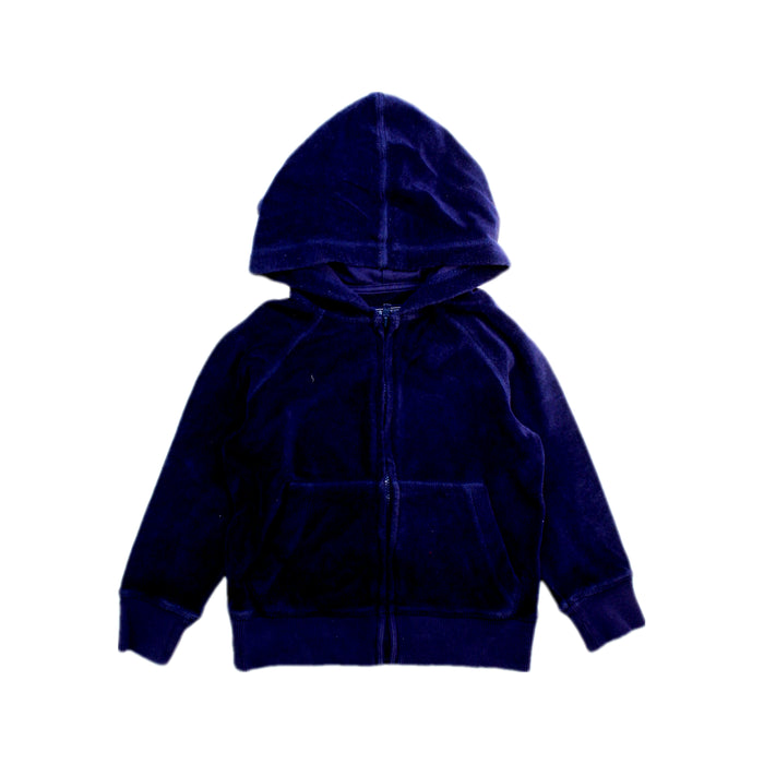A Navy Hooded Sweatshirts from Vilebrequin in size 4T for girl. (Front View)