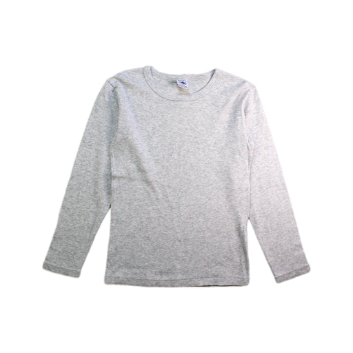 A Grey Long Sleeve T Shirts from Petit Bateau in size 8Y for neutral. (Front View)