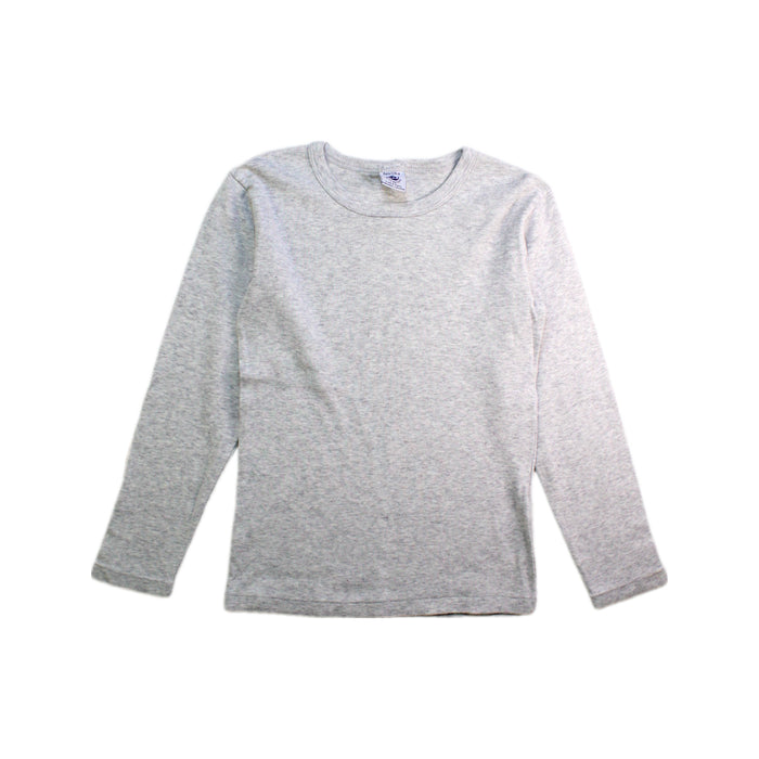 A Grey Long Sleeve T Shirts from Petit Bateau in size 8Y for neutral. (Front View)