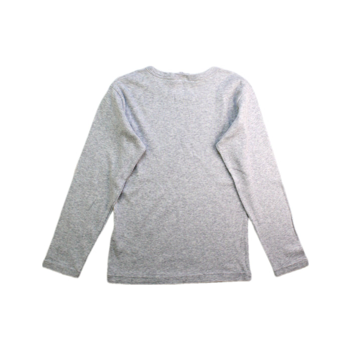 A Grey Long Sleeve T Shirts from Petit Bateau in size 8Y for neutral. (Back View)