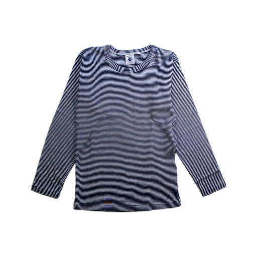 A Navy Long Sleeve T Shirts from Petit Bateau in size 8Y for neutral. (Front View)