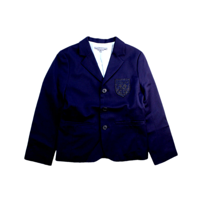 A Navy Blazers from Bonpoint in size 8Y for boy. (Front View)
