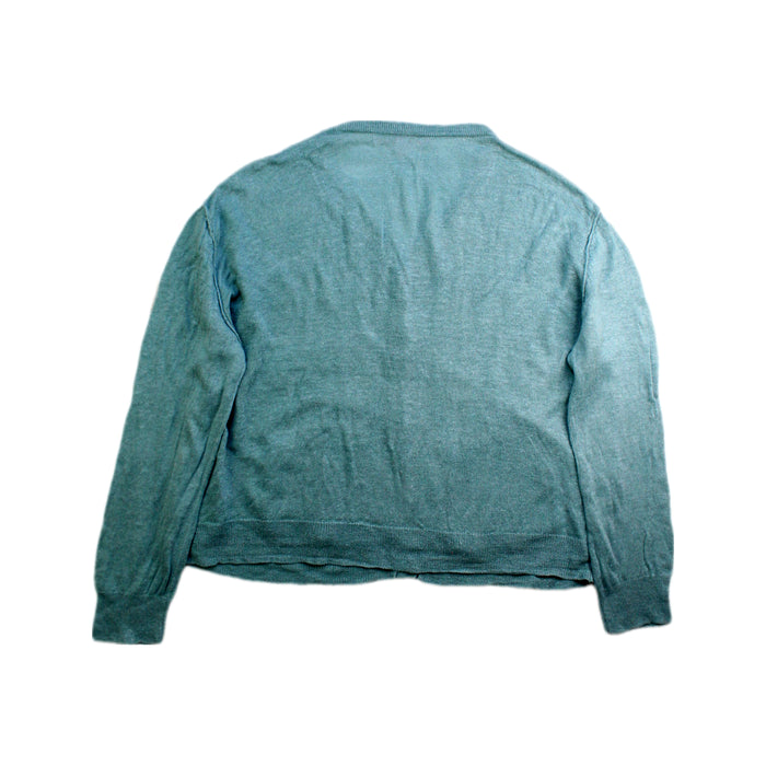 A Teal Cardigans from Bonpoint in size 8Y for boy. (Back View)