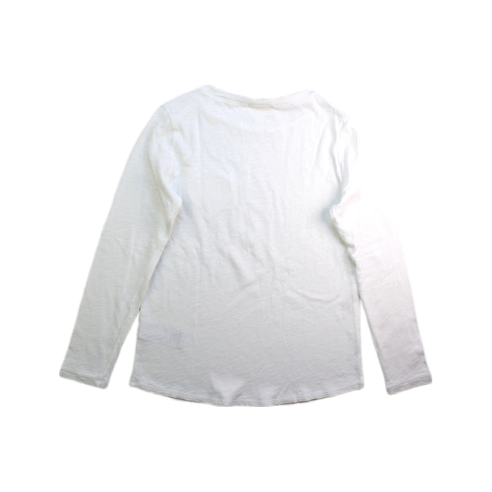 A White Long Sleeve T Shirts from Crewcuts in size 6T for girl. (Back View)