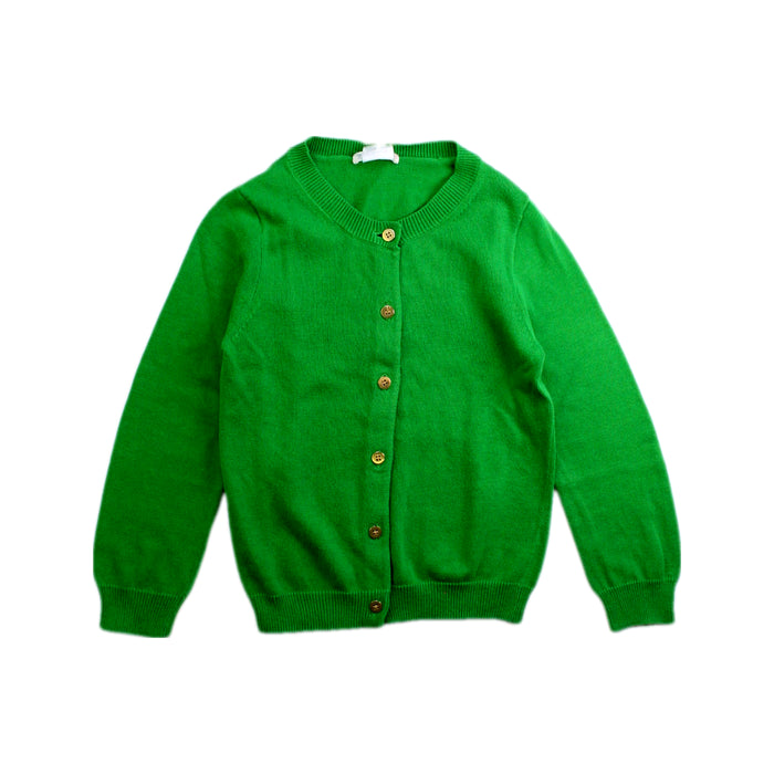 A Green Cardigans from Crewcuts in size 4T for girl. (Front View)