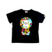 A Black Short Sleeve T Shirts from BAPE KIDS in size 4T for neutral. (Front View)