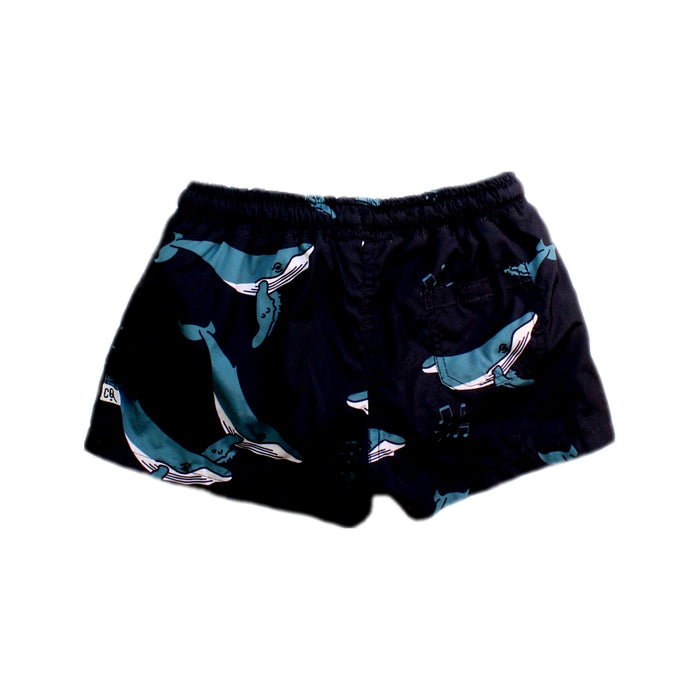 A Black Swim Shorts from CARLIJNQ in size 18-24M for boy. (Back View)