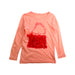 A Pink Long Sleeve Tops from Crewcuts in size 4T for girl. (Front View)