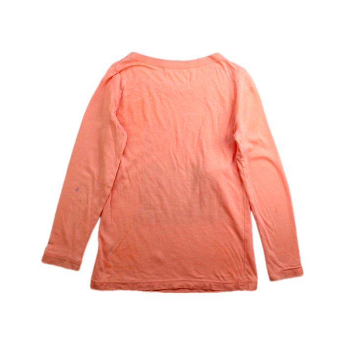 A Pink Long Sleeve Tops from Crewcuts in size 4T for girl. (Back View)