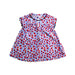 A Red Short Sleeve Dresses from Petit Bateau in size 0-3M for girl. (Front View)