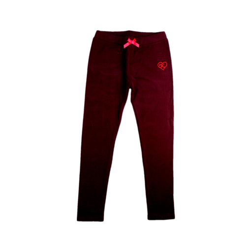A Burgundy Leggings from Kiko in size 8Y for girl. (Front View)
