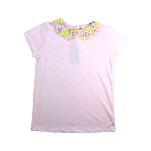 A Pink Short Sleeve Tops from Jacadi in size 10Y for girl. (Front View)
