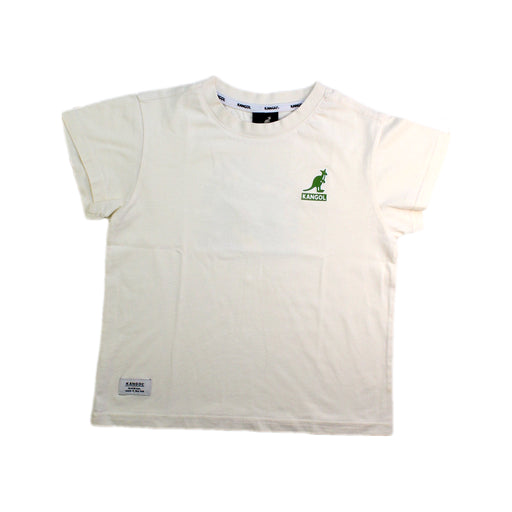 A White Short Sleeve T Shirts from Kangol in size 4T for boy. (Front View)