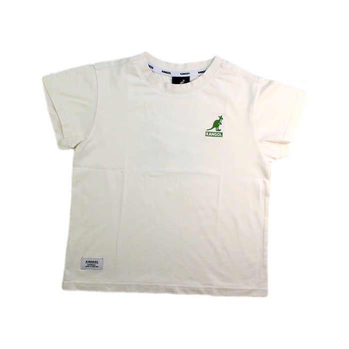 A White Short Sleeve T Shirts from Kangol in size 4T for boy. (Front View)