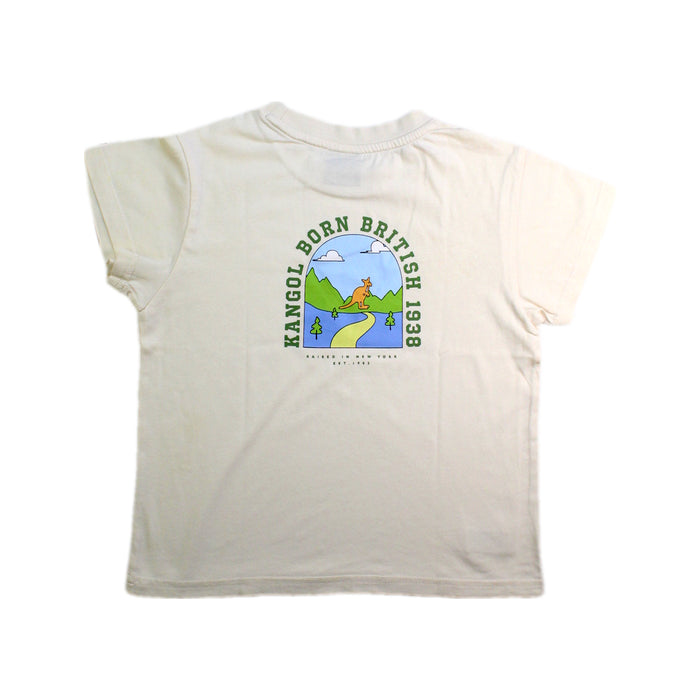 A White Short Sleeve T Shirts from Kangol in size 4T for boy. (Back View)