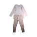 A Pink Pyjama Sets from Petit Bateau in size 6T for girl. (Back View)