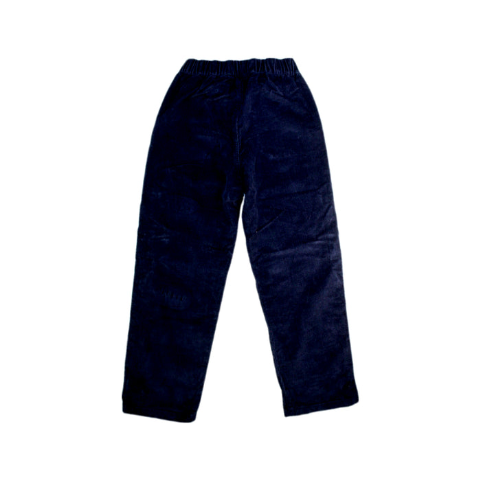 A Navy Casual Pants from Petit Bateau in size 8Y for boy. (Back View)