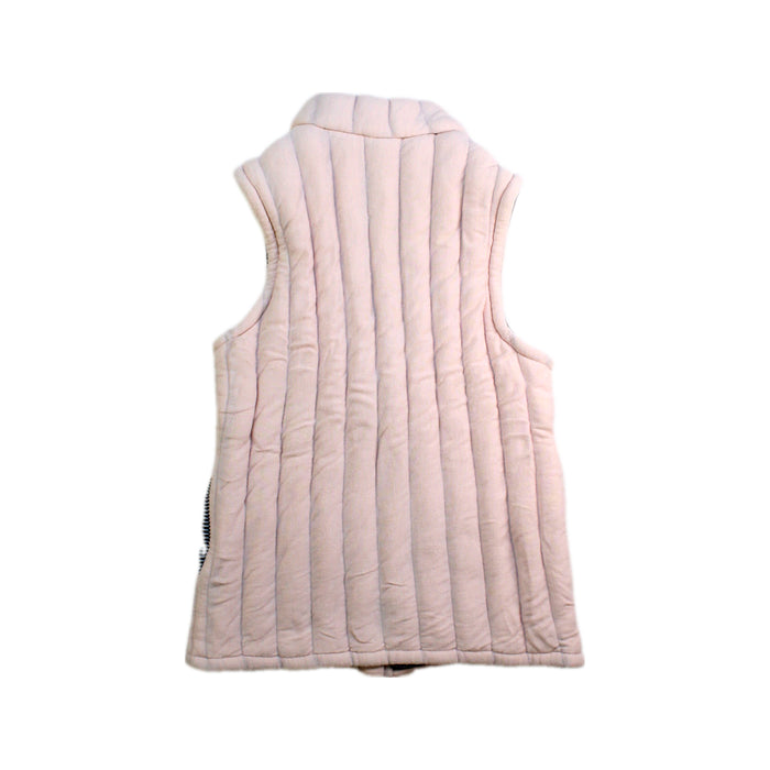 A Ivory Outerwear Vests from Petit Bateau in size 6T for girl. (Back View)