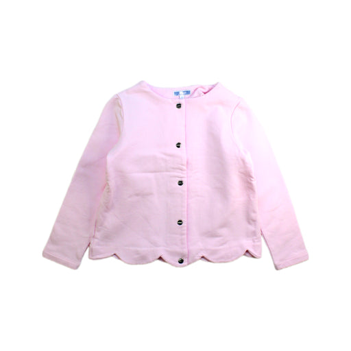 A Pink Cardigans from Jacadi in size 6T for girl. (Front View)