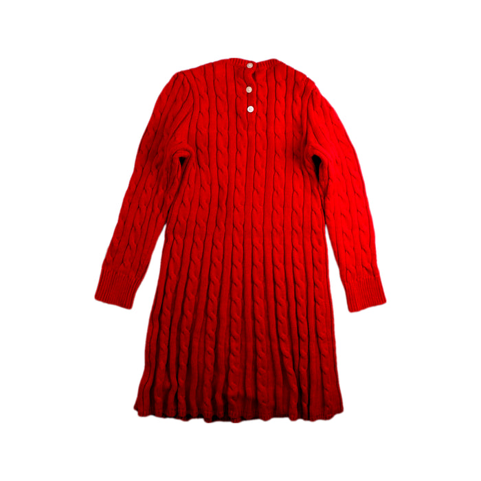 A Red Sweater Dresses from Polo Ralph Lauren in size 5T for girl. (Back View)