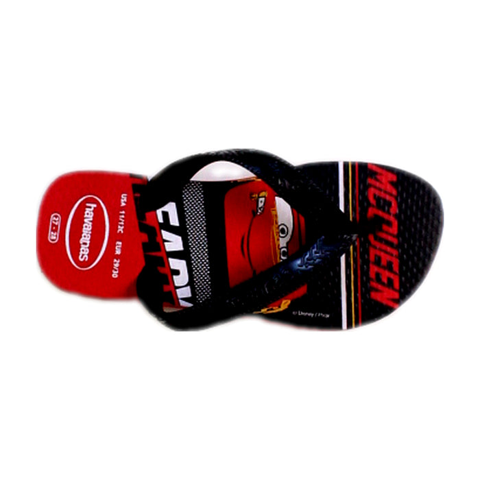 A Red Flip Flops from Havaianas in size 5T for boy. (Front View)