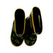 A Black Rain Boots from Bogs in size 4T for boy. (Back View)