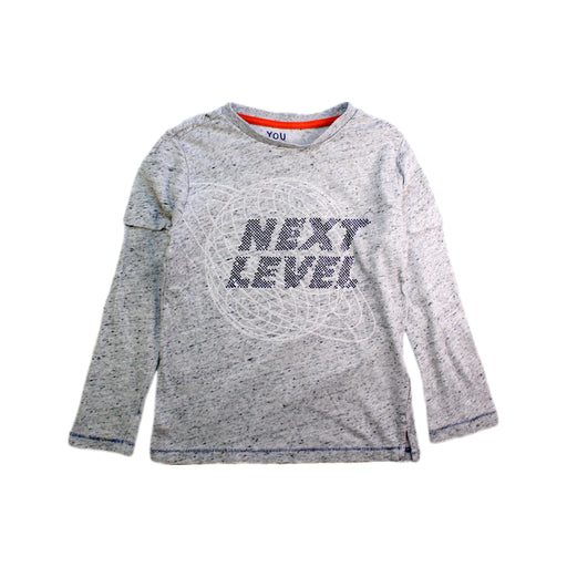 A Grey Long Sleeve T Shirts from Mothercare in size 6T for girl. (Front View)
