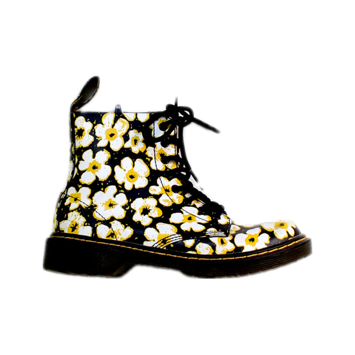 A Black Casual Boots from Dr. Martens in size 7Y for girl. (Front View)