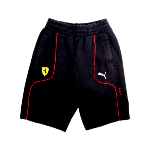 A Black Shorts from Puma in size 12Y for boy. (Front View)
